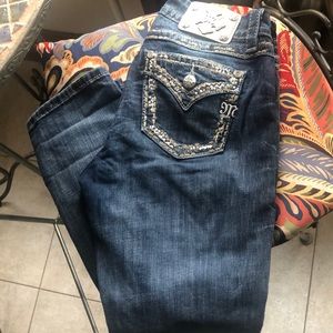Miss me jeans, 26, curvy crop